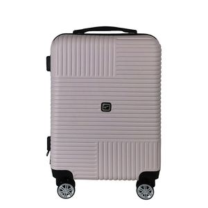 Troler Airport ABS cu 8 roti, marimea S, culoare roz