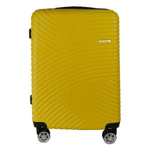 Troler Airport ABS cu 8 roti, marimea M, culoare galben