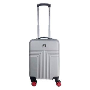 Troler Airport ABS cu 8 roti, marimea S, culoare argintiu