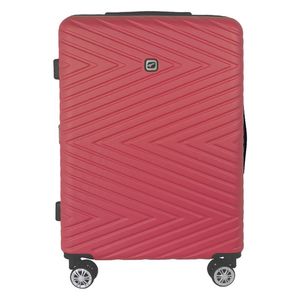 Troler Airport ABS cu 8 roti, marimea M, culoare rosu