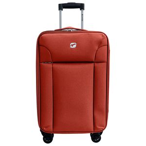 Troler Airport SOFT cu 4 roti, marimea S, culoare rosu