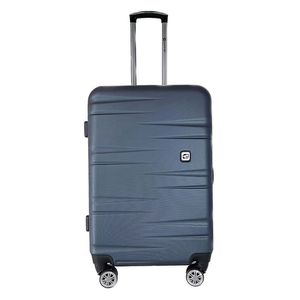 Troler Airport ABS cu 4 roti, marimea M, culoare gri