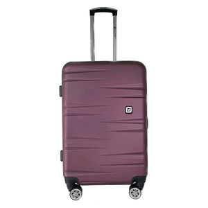 Troler Airport ABS cu 4 roti, marimea M, culoare grena