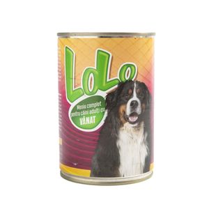 Hrana umeda la conserva Lolo Dog cu vanat, 415 g