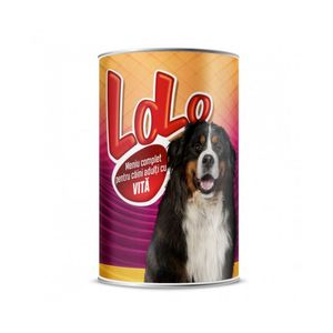 Hrana umeda la conserva Lolo Dog cu vita, 415 g