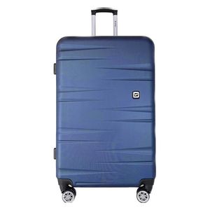 Troler Airport ABS cu 4 roti, marimea L, culoare zebra bleu