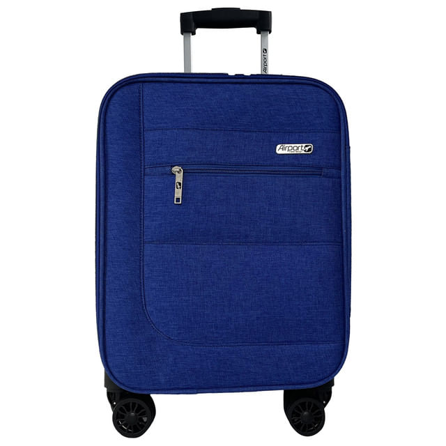 Troler Airport SOFT cu 4 roti, marimea XS, culoare blue
