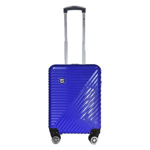 Troler Airport ABS cu 8 roti, marimea S, culoare albastru