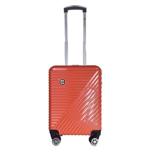 Troler Airport ABS cu 8 roti, marimea S, culoare rosu