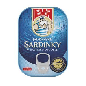 Sardine in ulei vegetal Eva, 100 g