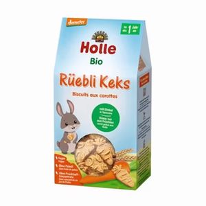 Biscuiti Eco din grau spelta cu morcovi Holle, de la 1 an, 125 g