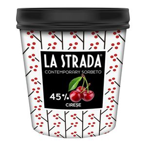 Inghetata sorbet de cirese La Strada, 500 ml