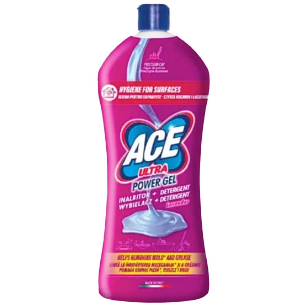 Inalbitor si degresant gel Ace Ultra Power Gel, lavanda, 1 l | Pret ...