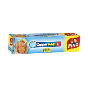 Pungi cu inchidere Fino, 1 l, 20 bucati