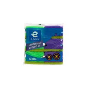 Bureti pentru vase cu caneluri Epack, 6 bucati, multicolor