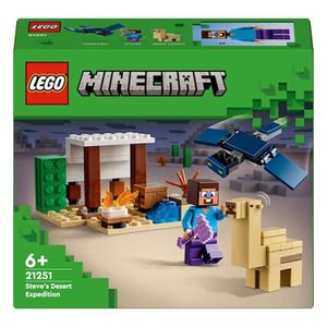 LEGO Minecraft - Expeditia in desert a lui steve 21251, 75 piese