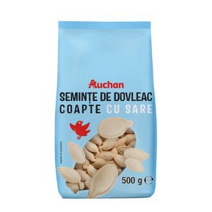 Seminte de dovleac coapte cu sare Auchan, 500 g