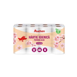 Hartie igienica Auchan 16 role, 3 straturi