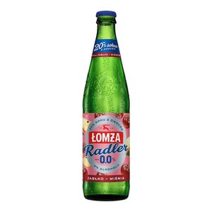 Bere blonda fara alcool cu aroma de visine Lomza Radler, 0.5 l