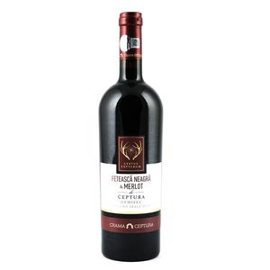 Vin rosu demisec Ceptura Cervus Cepturum, Feteasca Neagra, Merlot 0.75 l