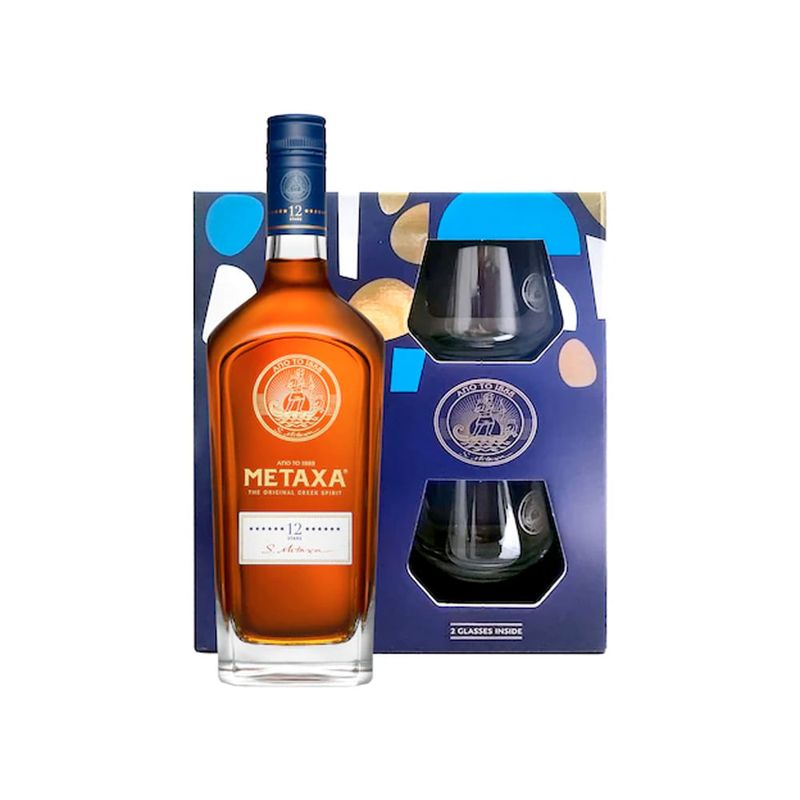 coniac-brandy-metaxa-12-stele-40-alcool-0-7-l-2-pahare-sgr