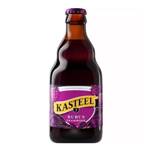 Bere Kasteel Rubus cu zmeura, 7% alcool, sticla, 0.33 l