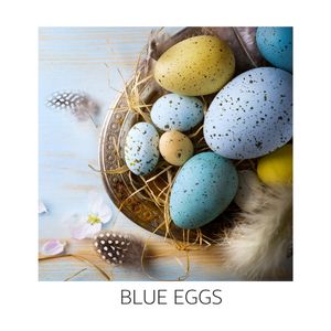 Servetele decorative Actuel, model Blue Eggs, 3 straturi, 20 bucati, 33 x 33 cm