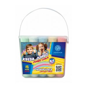 Set creta colorata Jumbo Astra, diverse culori, 15 bucati