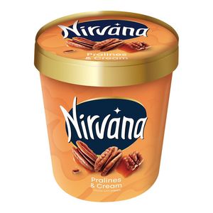 Inghetata de caramel Nirvana Pralines & Cream, 750 ml