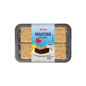 Prajitura cu cacao Auchan, 220 g