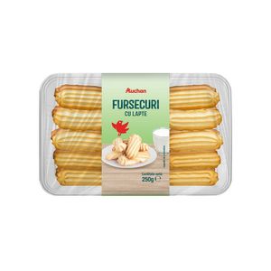 Fursecuri cu lapte Auchan, 250 g