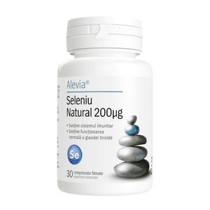 Seleniu natural Alevia, 200 mcg, 30 capsule