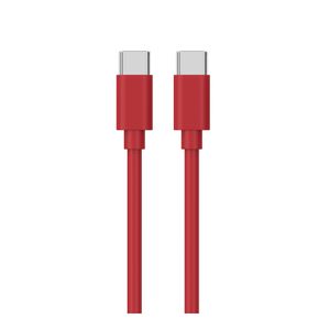 Cablu Qilive USB-C la USB-C, 1.2 m, rosu