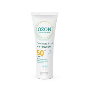 Crema pentru fata si corp Ozon, cu acid hialuronic, SPF 50