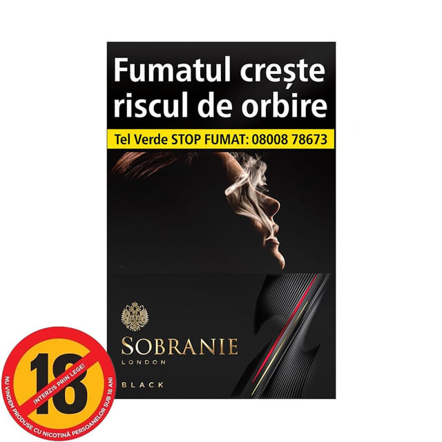 Tigari Sobranie Collection Negru | Pret avantajos - Auchan.ro