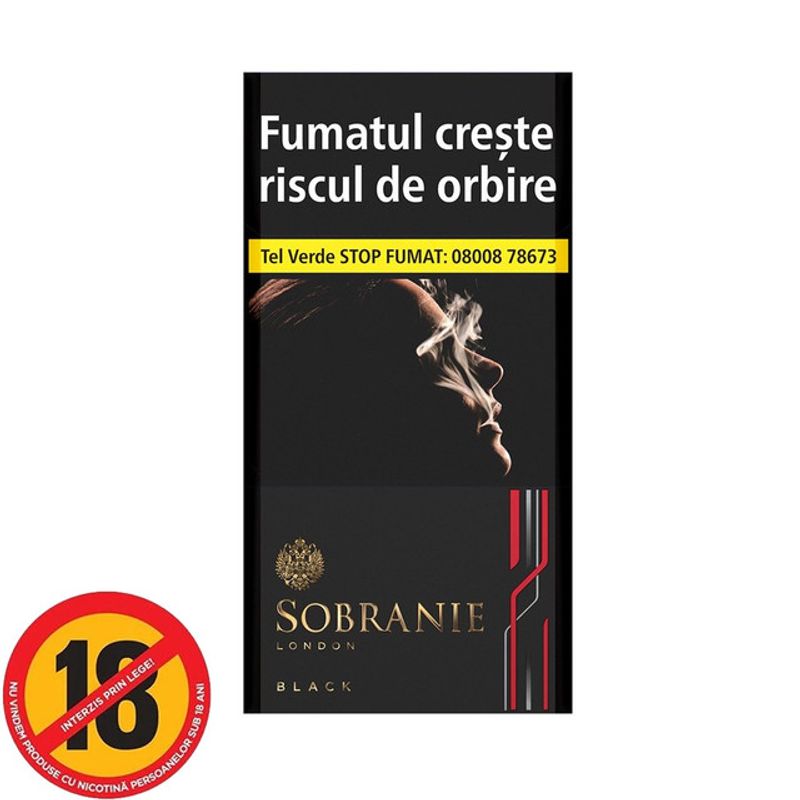 Tigari Sobranie Negru Lung | Pret avantajos - Auchan.ro