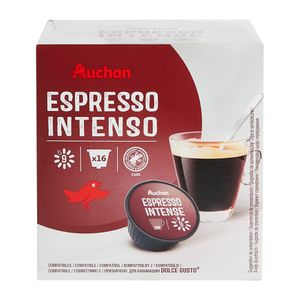 Capsule cafea Auchan Espresso Intenso, compatibile Dolce Gusto, 16 capsule