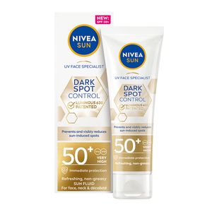 Crema de fata pentru protectie solara Nivea UV Face Specialist Spot Control Dark Spot Control, SPF 50+, 40 ml
