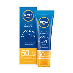 Crema hidratanta de fata pentru protectie solara Nivea Sun Alpin, SPF 50, 50 ml