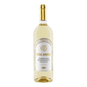Vin alb demidulce Beciul Domnesc Tamaioasa Romaneasca, 0.75 l