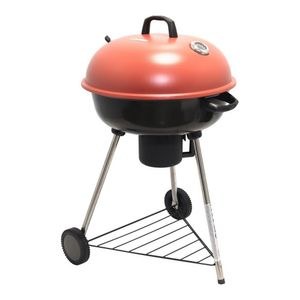Gratar rotund cu capac si suport carbuni Garden Star, 63 x 63 x 97.5 cm