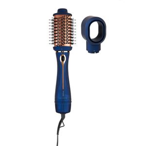Perie cu aer cald 2 in 1 Qilive Q.5771, 1200 W, 3 trepte de viteza, invelis ceramic, albastru
