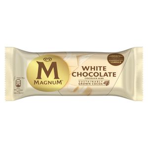 Inghetata pe bat cu ciocolata alba Magnum, 110 ml