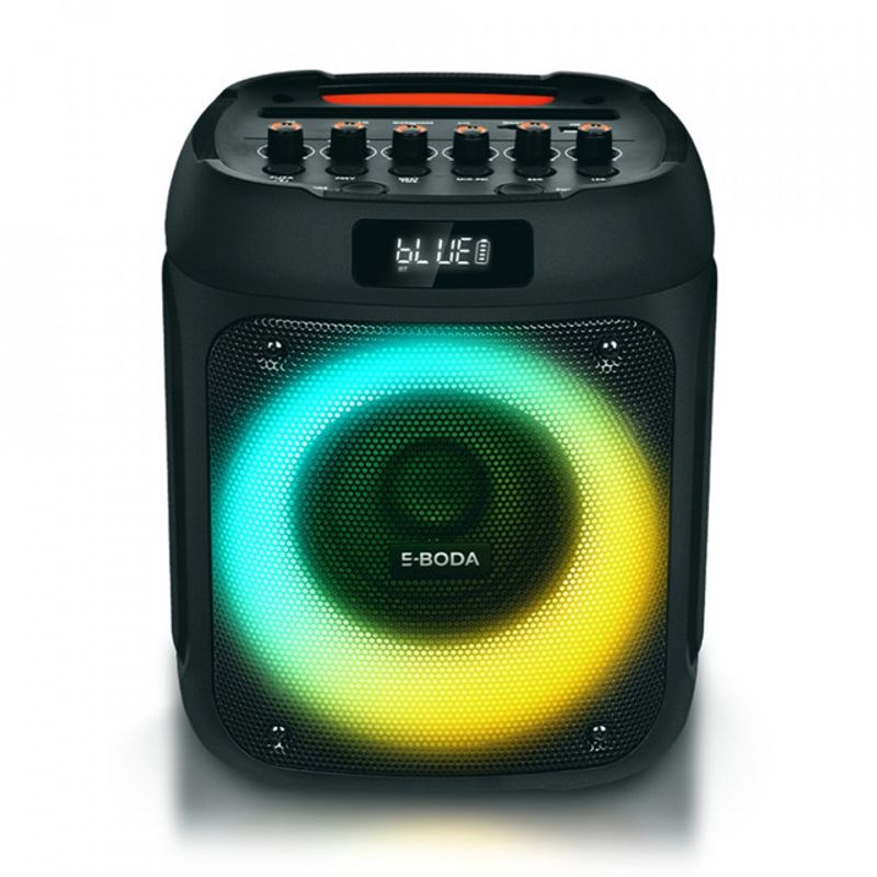 boxa-portabila-e-boda-the-vibe-510-bluetooth-4-2-autonomie-4-ore-efecte-luminoase-rgb-tws-negru