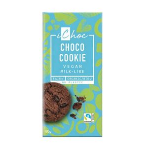 Ciocolata vegana iChoc Choco Cookie, 80 g