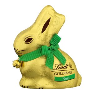 Figurina iepuras de ciocolata cu alune Lindt, 100 g