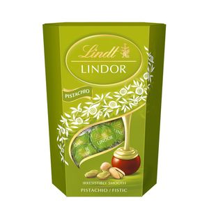 Bomboane de ciocolata si umplutura de fistic Lindt Lindor, 200 g