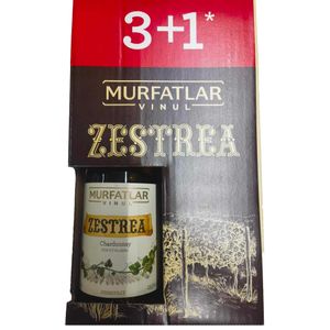 Pachet vin alb demidulce Murfatlar Zestrea, (3+1) x 0.75 l