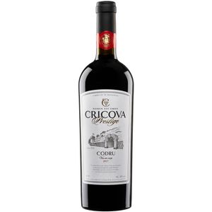 Vin rosu sec Cricova Prestige, Cabernet Sauvignon & Merlot, alcool 14%, 0.75 l