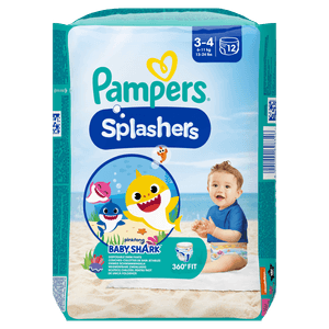 Scutece Chilotel pentru apa Pampers Splash Midi, marimea 3, 6 - 11 kg, 12 bucati